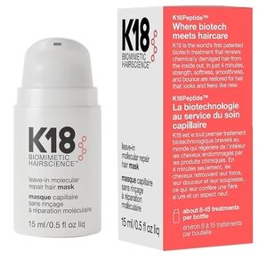 New K18 Leave-In Molecular Repair Haor Mask 0.5 fl Oz
